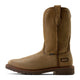 Ariat Men's Activator 11" Steel Toe Western Work Boot - Brown Bomber - 10074291 - Side Profile - Overlook Boots