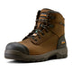 Ariat Men's Turbo Duratread CSA 6" Carbon Toe Waterproof Puncture Resistant Work Boot - Brown - 10077101 - Front Angle - Overlook Boots