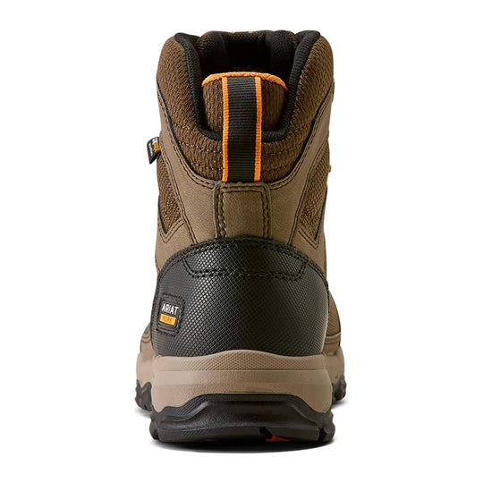 Ariat Men's Stryker Neo 6" Soft Toe Waterproof Work Boot - Brown - 10080338 - Back View - Overlook Boots