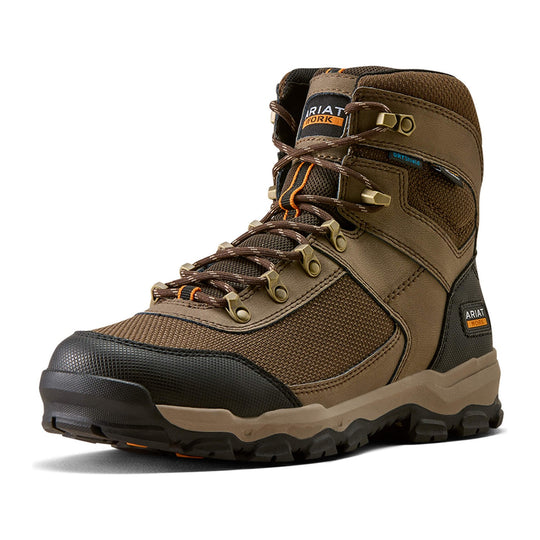 Ariat Men's Stryker Neo 6" Soft Toe Waterproof Work Boot - Brown - 10080338 - Front Angle - Overlook Boots