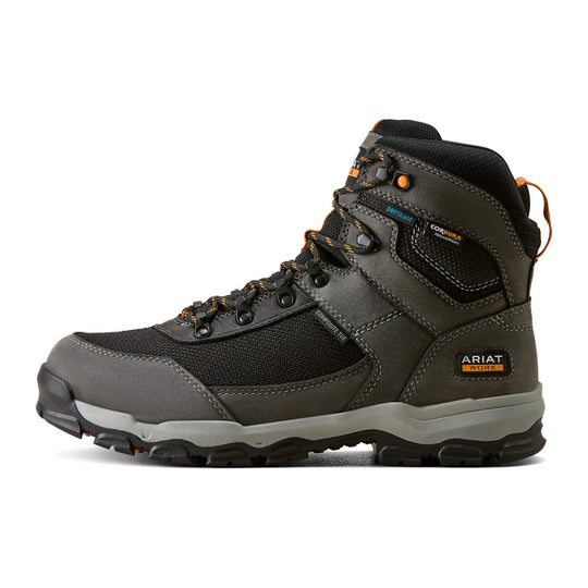 Ariat Men's Stryker Neo 6" Composite Toe Waterproof Work Boot - Black - 10080451 - Side Profile - Overlook Boots