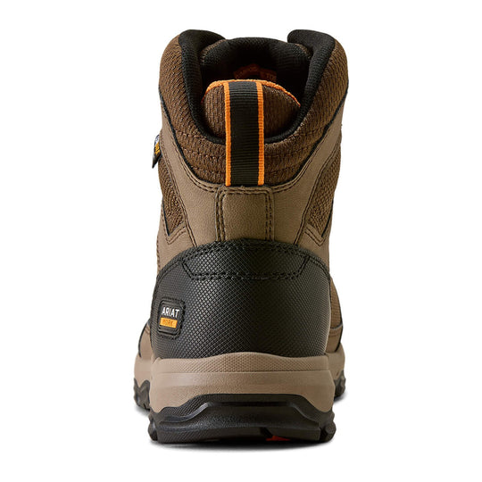 Ariat Men's Stryker Neo 6" Composite Toe Waterproof Work Boot - Light Bark - 10080452 - Back View - Overlook Boots