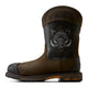 Ariat Men's WorkHog Full Boar 11" Composite Toe Waterproof Western Work Boot - Brown - 10082161 - Side Profile - Overlook Boots