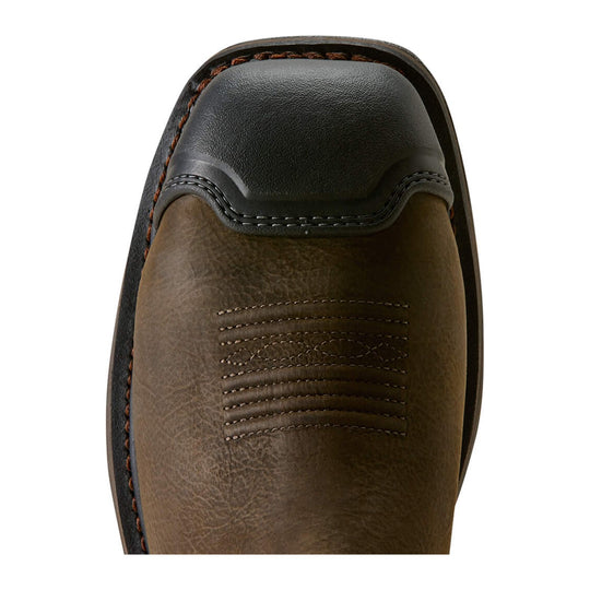 Ariat Men's WorkHog Full Boar 11" Composite Toe Waterproof Western Work Boot - Brown - 10082161 - Top View - Overlook Boots
