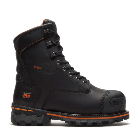 Timberland Pro Men's Boondock 8" Comp Toe WP 200G Ins. Work Boot - Black - TB0A5MA1W021