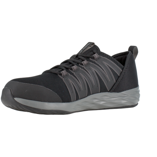 Reebok Men's Astroride Steel Toe Athletic Work Shoe- Black/Grey- RB2211 - Overlook Boots
