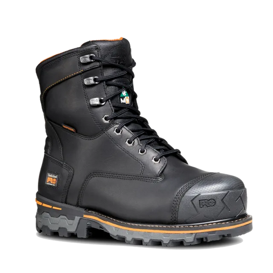 Timberland Pro Men's Boondock 8" Comp Toe WP 200G Ins. Work Boot - Black - TB0A5MA1W021