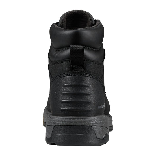 Carhartt Men's Hamilton 6" Waterproof Composite Moc Toe Work Boot - Black - FL6331-M - Back View - Overlook Boots
