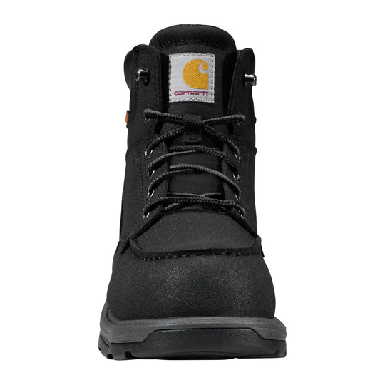 Carhartt Men's Hamilton 6" Waterproof Composite Moc Toe Work Boot - Black - FL6331-M - Front - Overlook Boots