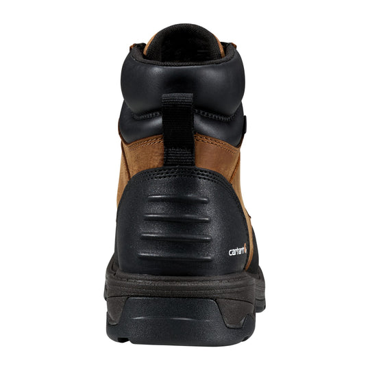 Carhartt Men's Hamilton 6" Waterproof Composite Moc Toe Work Boot - Brown - FL6334-M - Back View - Overlook Boots