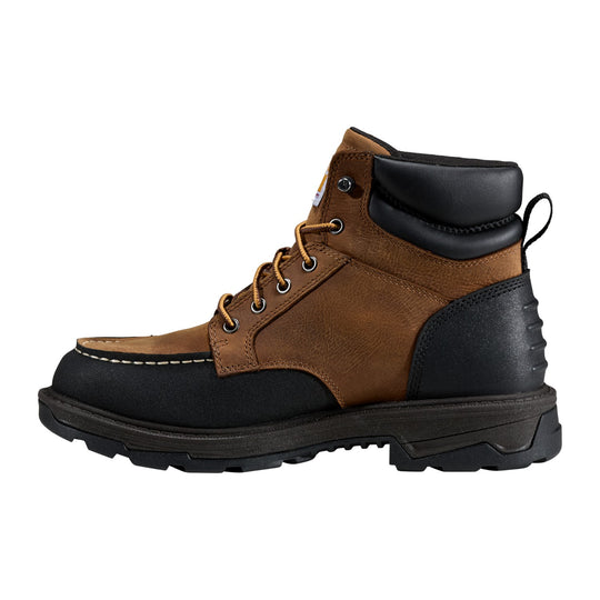 Carhartt Men's Hamilton 6" Waterproof Composite Moc Toe Work Boot - Brown - FL6334-M - Inside Profile - Overlook Boots