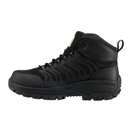 Carhartt Men's Dearborn Mid Fabric Composite Toe Work Boot - Black - FZ5381-M - Inside Profile - Overlook Boots