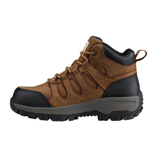 Carhartt Men's Dearborn Mid Waterproof Composite Toe Work Boot - Brown - FZ5385-M - Inside Profile - Overlook Boots