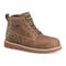 Carolina Men's Socket 5" EZ-ON Aluminum Toe Waterproof Work Boot - Brown - CA2572 - Front Angle - Overlook Boots