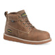 Carolina Men's Socket 5" EZ-ON Aluminum Toe Waterproof Work Boot - Brown - CA2572 - Front Angle - Overlook Boots