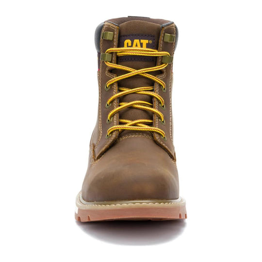 Cat Men's 247 6" Soft Toe Work Boot - Pyramid - P51121 - Front View - Overlook Boots