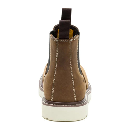 Cat Men's Reclaimer Wedge Soft Toe Waterproof Chelsea Work Boot - Pyramid - P51125 - Back View - Overlook Boots