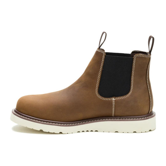 Cat Men's Reclaimer Wedge Soft Toe Waterproof Chelsea Work Boot - Pyramid - P51125 - Inside Profile - Overlook Boots