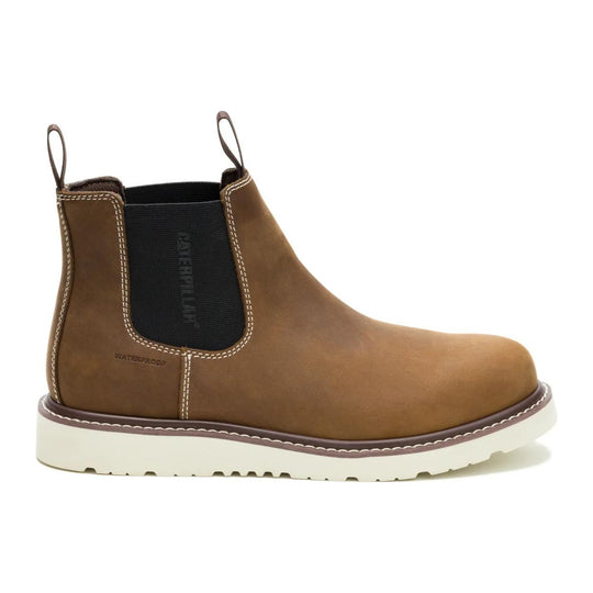 Cat Men's Reclaimer Wedge Soft Toe Waterproof Chelsea Work Boot - Pyramid - P51125 - Side Profile - Overlook Boots