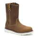 Cat Men's Reclaimer Wedge 10" Soft Toe Waterproof Wellington Work Boot - Pyramid - P51127 - Front Angle - Overlook Boots