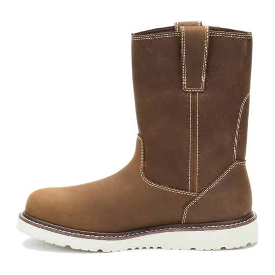 Cat Men's Reclaimer Wedge 10" Soft Toe Waterproof Wellington Work Boot - Pyramid - P51127 - Inside Profile - Overlook Boots