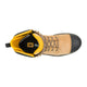 Cat Men's Excavator Power Spring 6" Composite Toe Waterproof Work Boot - Honey - P91825 - Top View - Overlook Boots