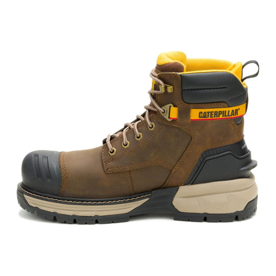 Cat Men's Excavator Power Spring 6" Composite Toe Waterproof Work Boot - Pyramid - P91826 - Inside Profile - Overlook Boots