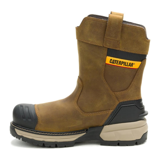 Cat Men's Excavator Power Spring Composite Toe Waterproof Wellington Work Boot - Pyramid - P91832 - Inside Profile - Overlook Boots