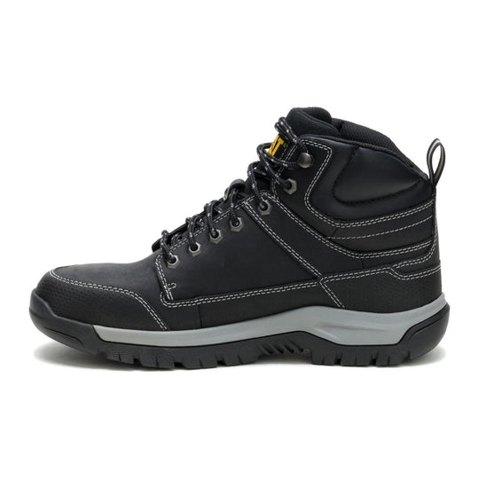 Cat Men's Brickline Steel Toe Waterproof Work Boot - Black - P91873 - Inside Profile - Overlook Boots