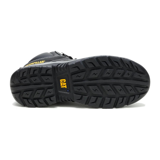 Cat Men's Brickline Steel Toe Waterproof Work Boot - Black - P91873 - Outsole - Overlook Boots