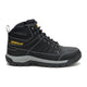 Cat Men's Brickline Steel Toe Waterproof Work Boot - Black - P91873 - Side Profile - Overlook Boots