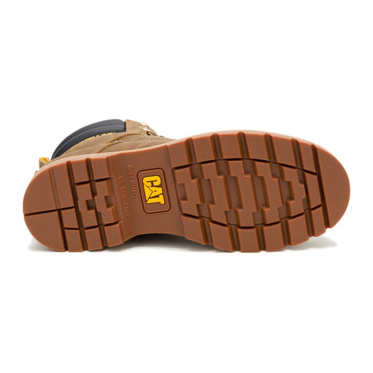 Cat Men's Second Shift USA 6" Steel Toe Waterproof Work Boot - Pyramid - P91875 - Outsole - Overlook Boots