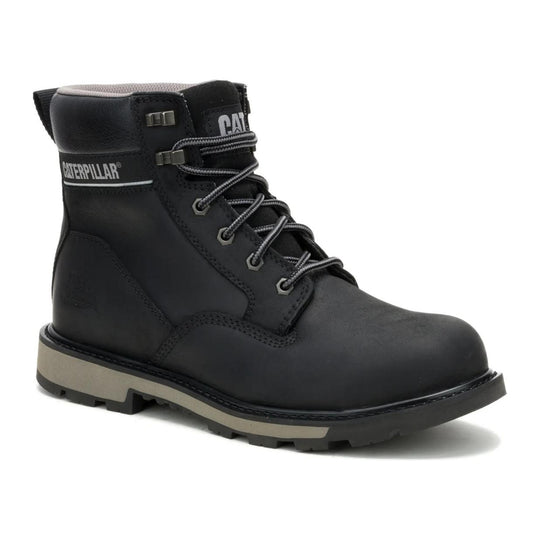Cat Men's 247 6" Steel Toe Work Boot - Black - P91883 - Front Angle - Overlook Boots