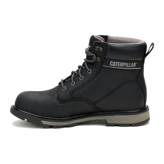 Cat Men's 247 6" Steel Toe Work Boot - Black - P91883 - Inside Profile - Overlook Boots