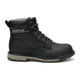 Cat Men's 247 6" Steel Toe Work Boot - Black - P91883 - Side Profile - Overlook Boots