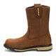 Cat Men's 247 10" Steel Toe Wellington Work Boot - Dark Brown - P91887 - Inside Profile - Overlook Boots