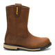 Cat Men's 247 10" Steel Toe Wellington Work Boot - Dark Brown - P91887 - Side Profile - Overlook Boots
