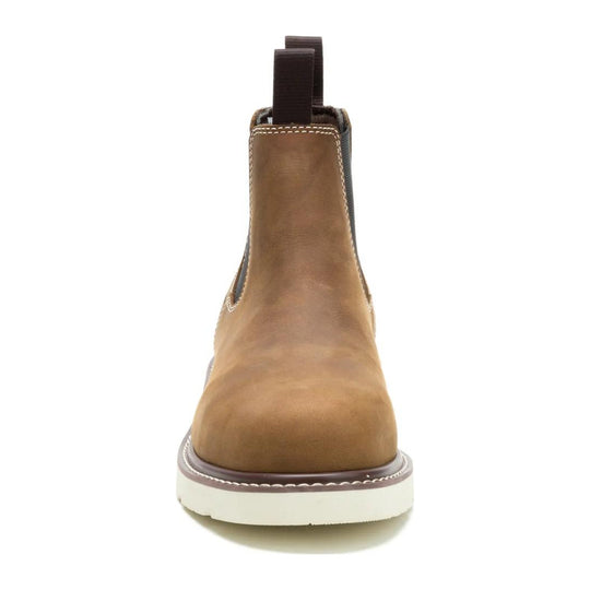 Cat Men's Reclaimer Wedge Steel Toe Waterproof Chelsea Work Boot - Pyramid - P91897 - Front View - Overlook Boots