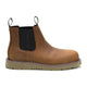 Cat Men's Reclaimer Wedge Steel Toe Waterproof Chelsea Work Boot - Dark Brown - P91898 - Side Profile - Overlook Boots