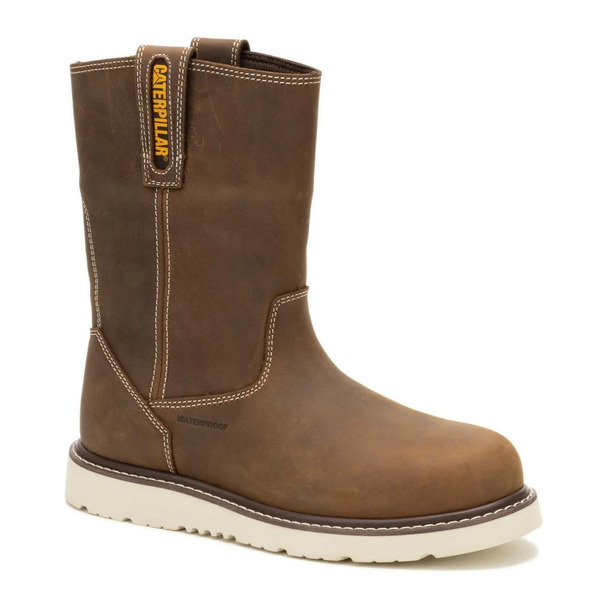 Cat Men's Reclaimer Wedge 10" Steel Toe Waterproof Wellington Work Boot - Pyramid - P91900 6 / Medium / Pyramid - Overlook Boots
