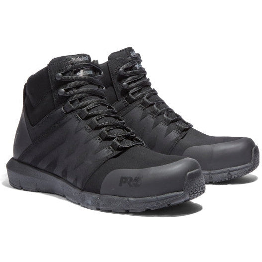 Timberland Pro Men's Radius Mid Composite Toe Work Boot- Black- TB1A28WF001 7.0 / Medium / Black - Overlook Boots