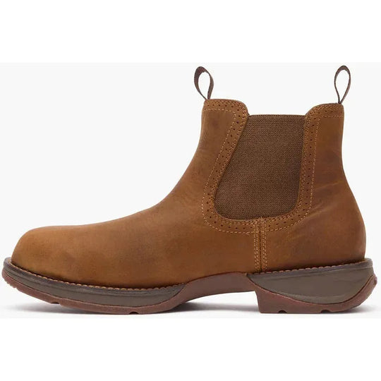 Durango Men's Red Dirt Rebel Steel Toe Chelsea Work Boot- Brown- DDB0524 - Overlook Boots