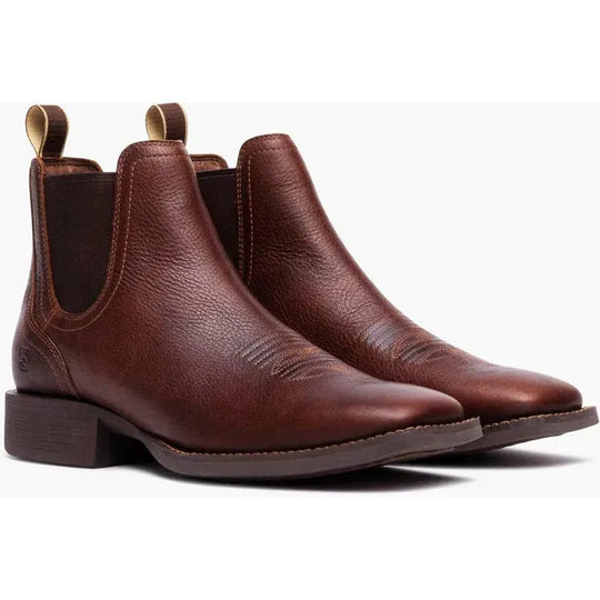 Durango Men's Shyloh 5" Soft Toe Chelsea Work Boot- Chestnut- DDB0526 - Overlook Boots