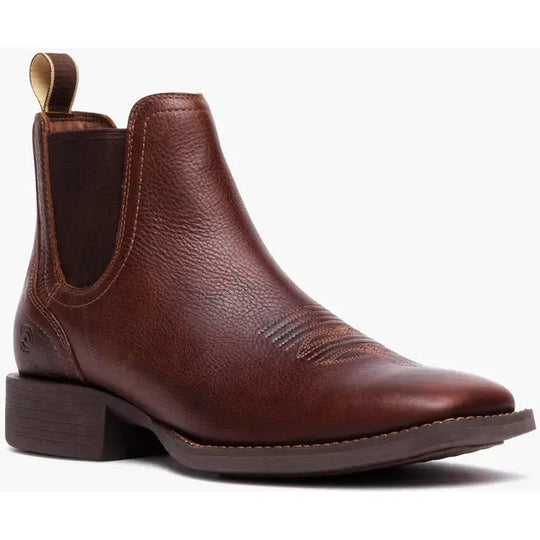 Durango Men's Shyloh 5" Soft Toe Chelsea Work Boot- Chestnut- DDB0526 7 / Medium / Brown - Overlook Boots