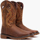 Durango Men's Workhorse 11" Soft Toe Pull On Work Boot- Brown- DDB0527 - Overlook Boots