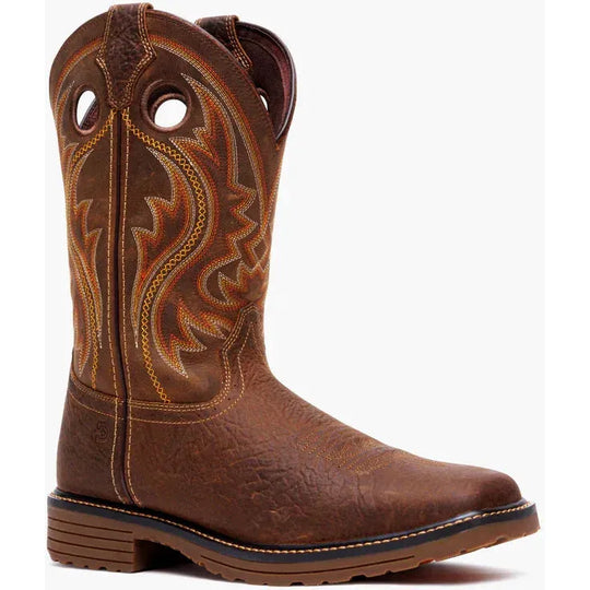 Durango Men's Workhorse 11" Soft Toe Pull On Work Boot- Brown- DDB0527 7 / Medium / Brown - Overlook Boots