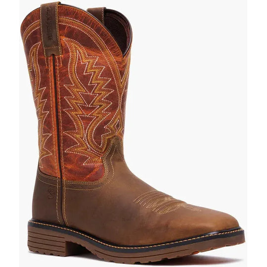 Durango Men's Workhorse 11" Steel Toe Pull On Work Boot- Brown- DDB0528 7 / Medium / Brown - Overlook Boots