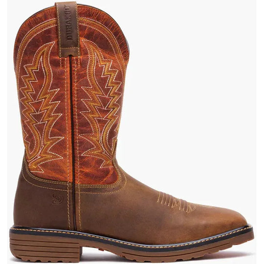 Durango Men's Workhorse 11" Steel Toe Pull On Work Boot- Brown- DDB0528 - Overlook Boots