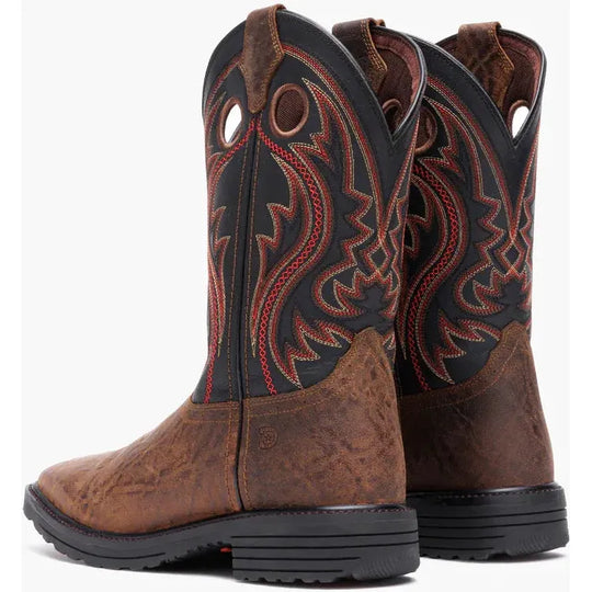 Durango Men's Workhorse 11" Steel Toe Pull On Work Boot - Black- DDB0529 - Overlook Boots