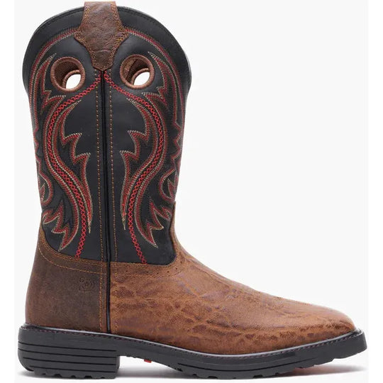 Durango Men's Workhorse 11" Steel Toe Pull On Work Boot - Black- DDB0529 - Overlook Boots